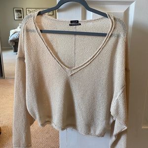 Semi sheer long sleeve